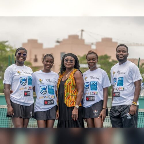 Ghana Women's National Tennis Team supported by GTS Drilling